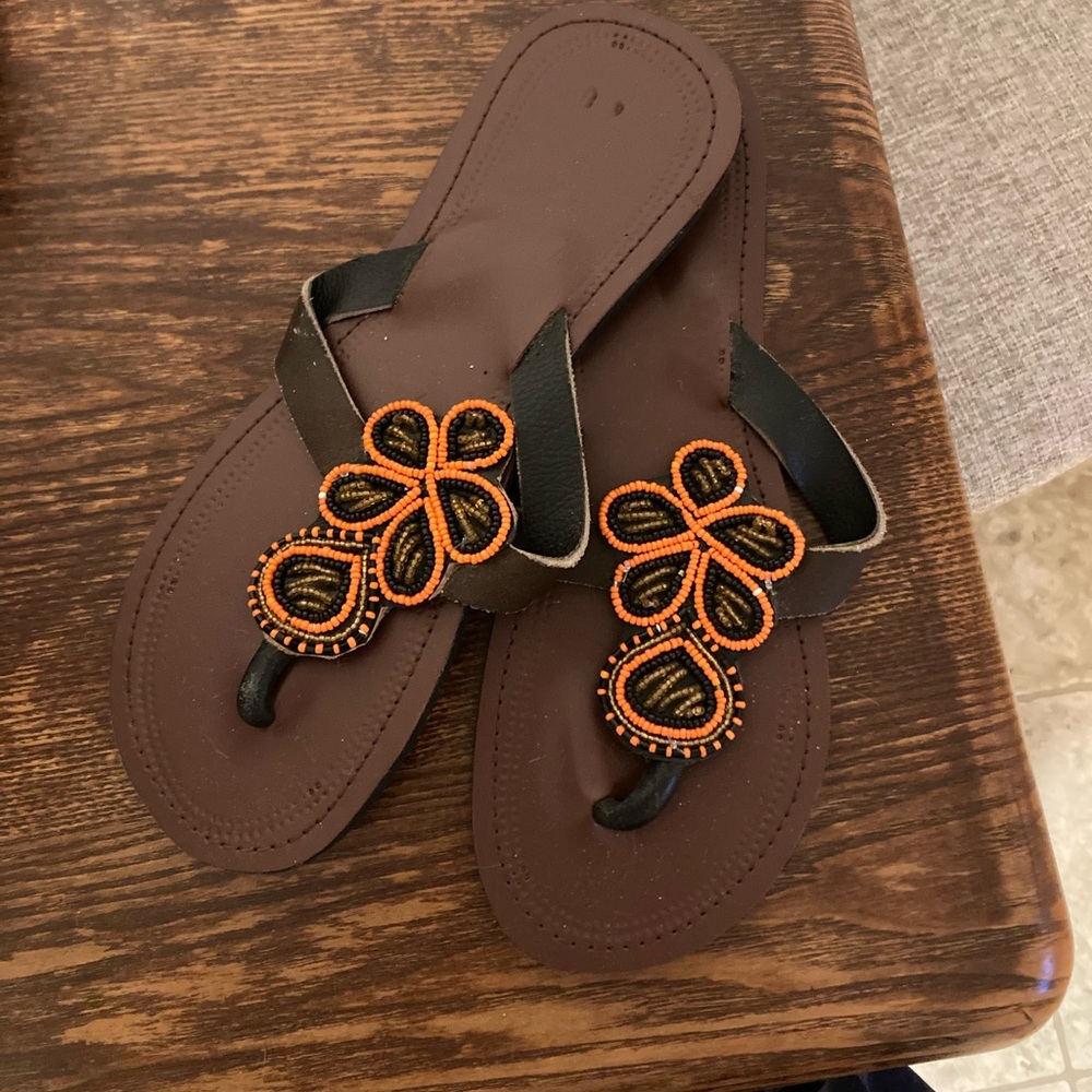Beaded sandals